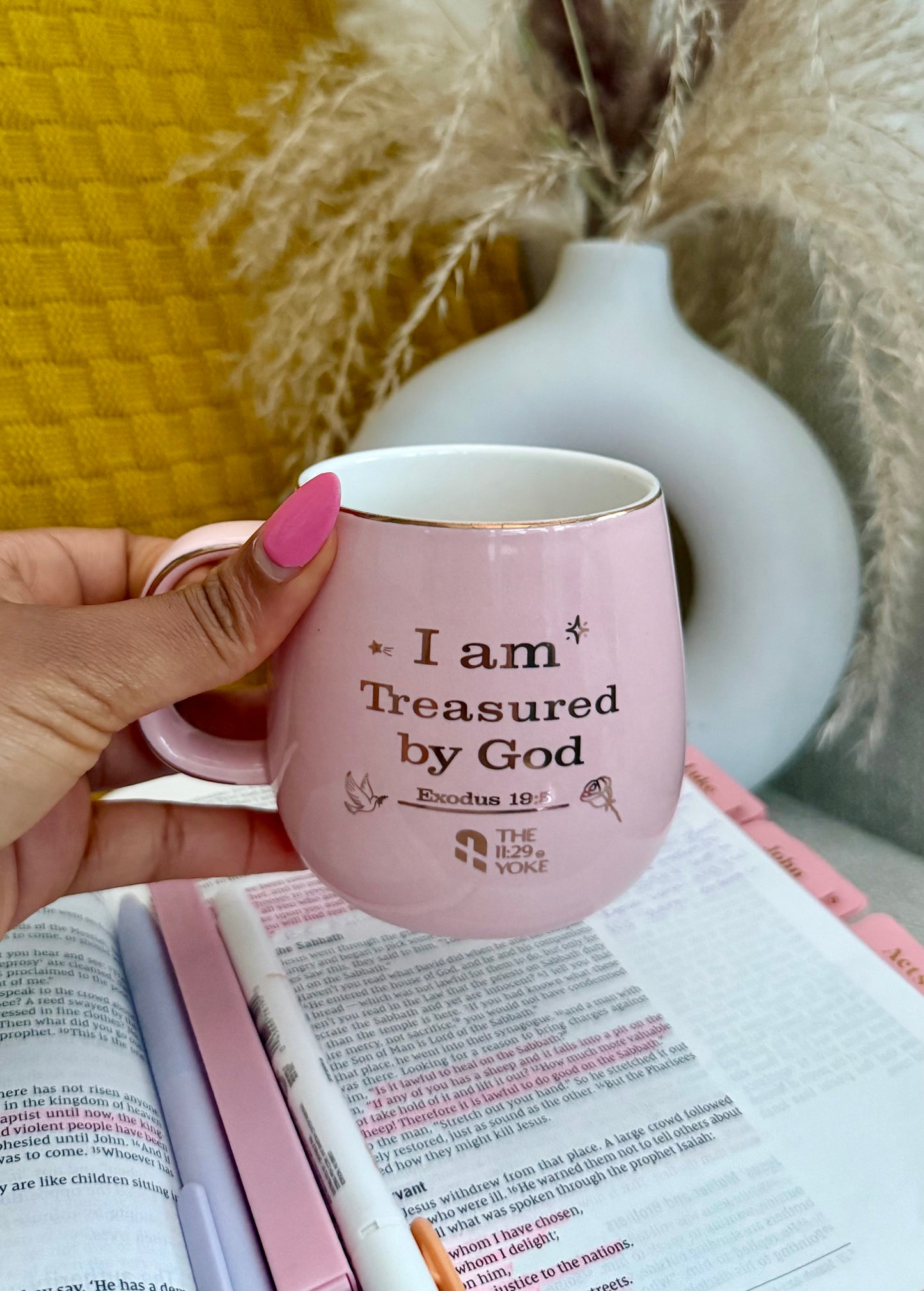 I Am Treasured by God Mug — Identity. Covenant. Worth.