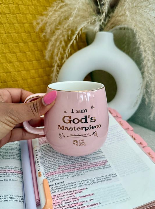 I Am God’s Masterpiece” Mug — Purpose. Identity. Divine Craftsmanship.