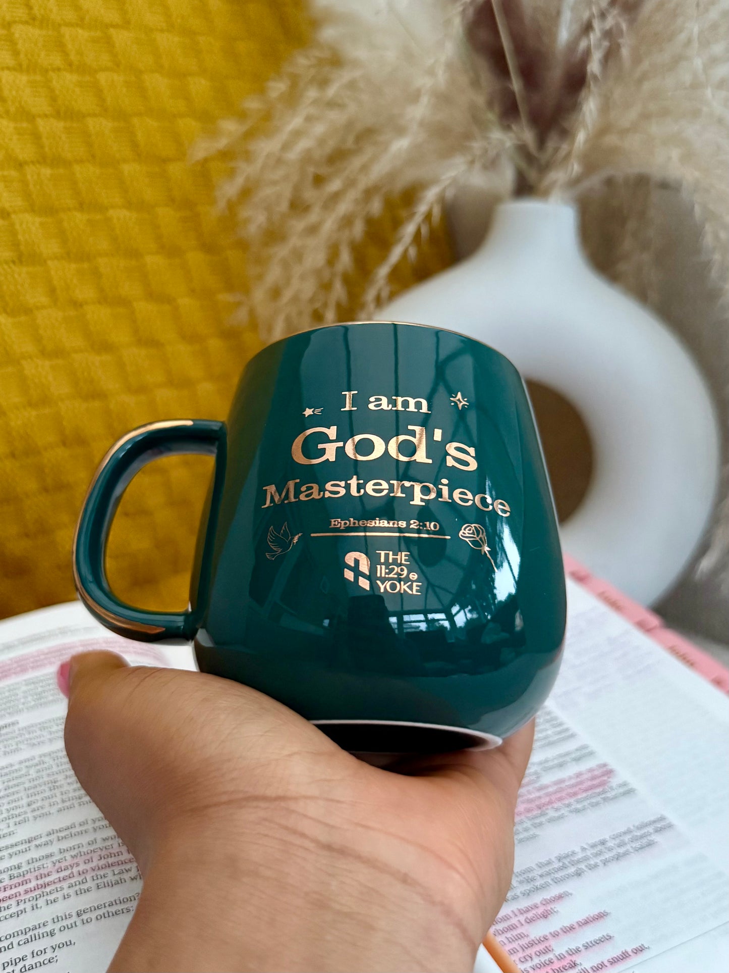 I Am God’s Masterpiece” Mug — Purpose. Identity. Divine Craftsmanship.