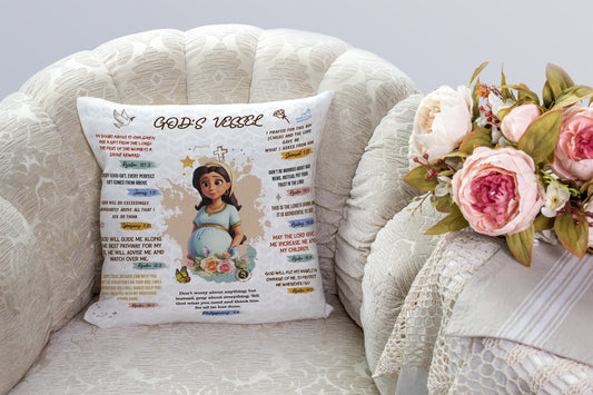 God’s Vessel Cushion — Purpose. Identity. Strength.